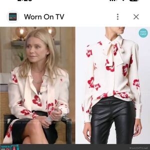 As seen on TV: JOIE Floral Print Women's Blouse With Tie LIKE NEW